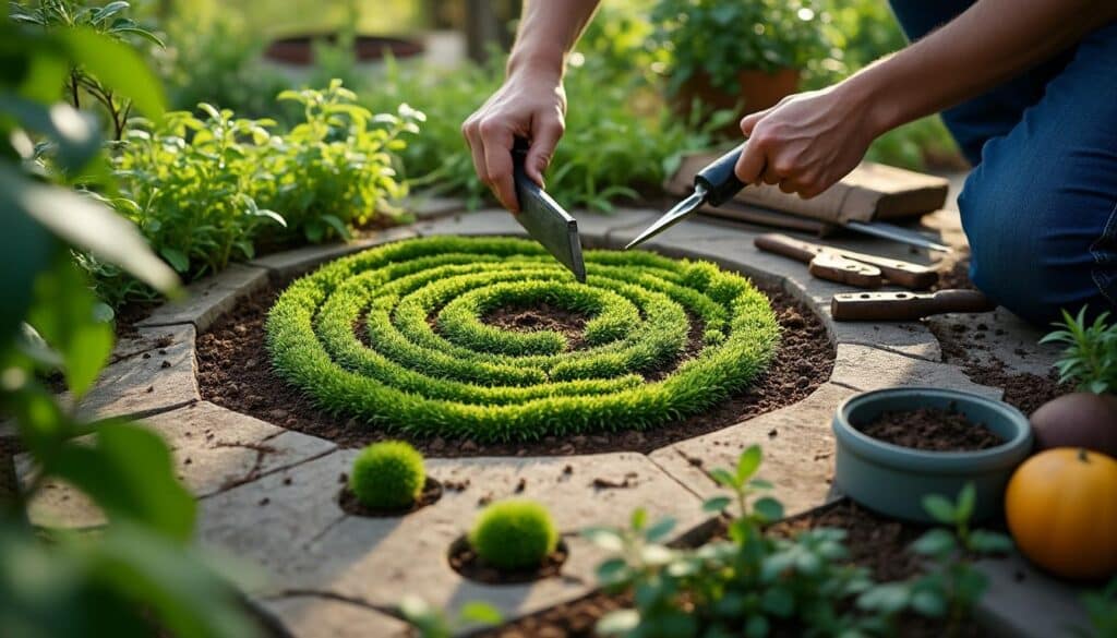 Réparer une roue crevée sur une brouette de jardin