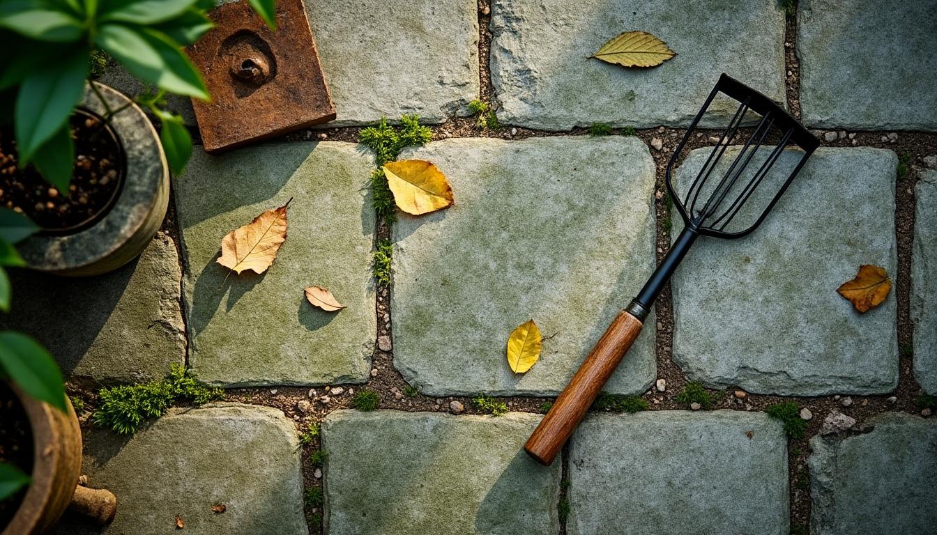 Comment éliminer la mousse sur une terrasse en pierre ancienne