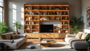 Nos idées pour le rangement des bibelots sur une étagère dans le salon