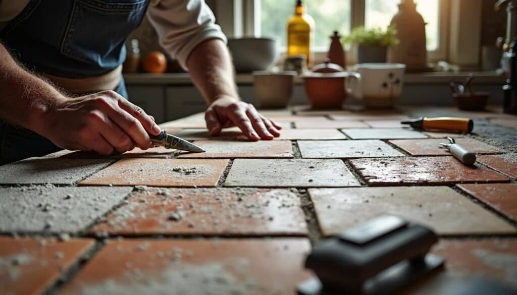 Comment réussir la rénovation du carrelage au sol dans une cuisine ancienne