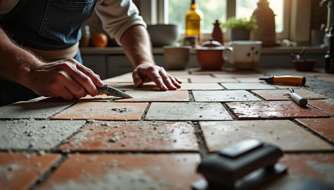 Comment réussir la rénovation du carrelage au sol dans une cuisine ancienne