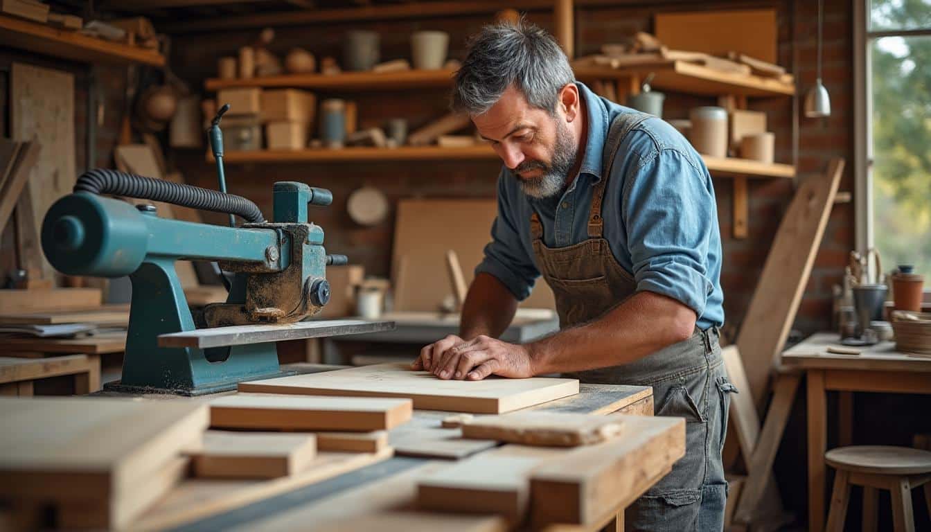 Illustration: Pourquoi opter pour une scie sous table lors de vos travaux du bois ?