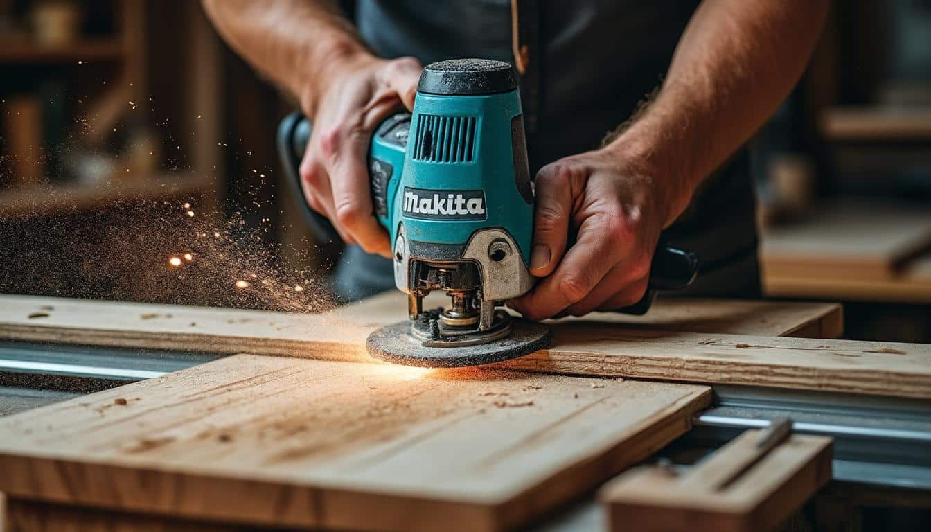 Rail de guidage pour scie plongeante Makita : précision et sécurité