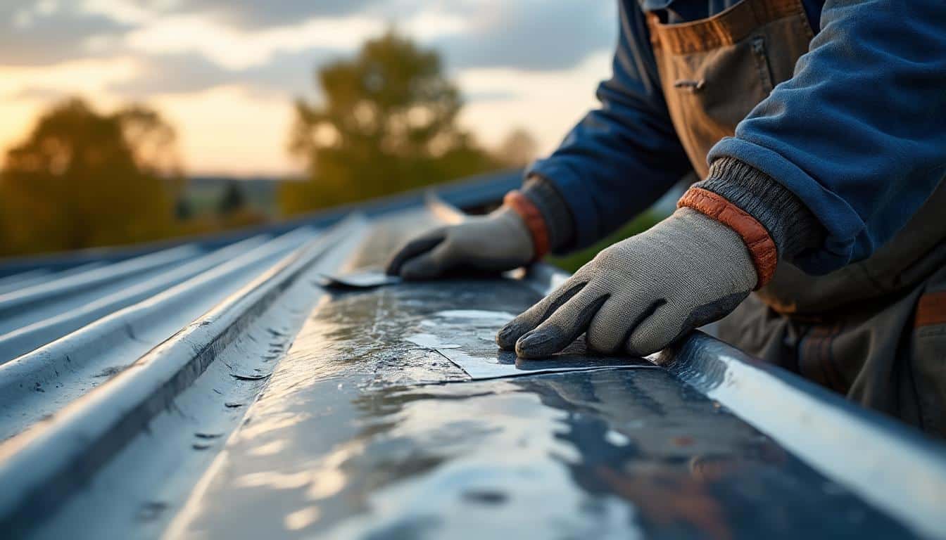Illustration: Comprendre le rôle essentiel du faîtage en zinc sur une toiture en ardoise