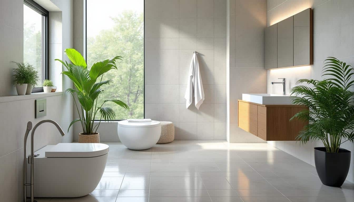 Illustration: Quels matériaux privilégier pour une décoration murale résistante dans la salle de bain ?