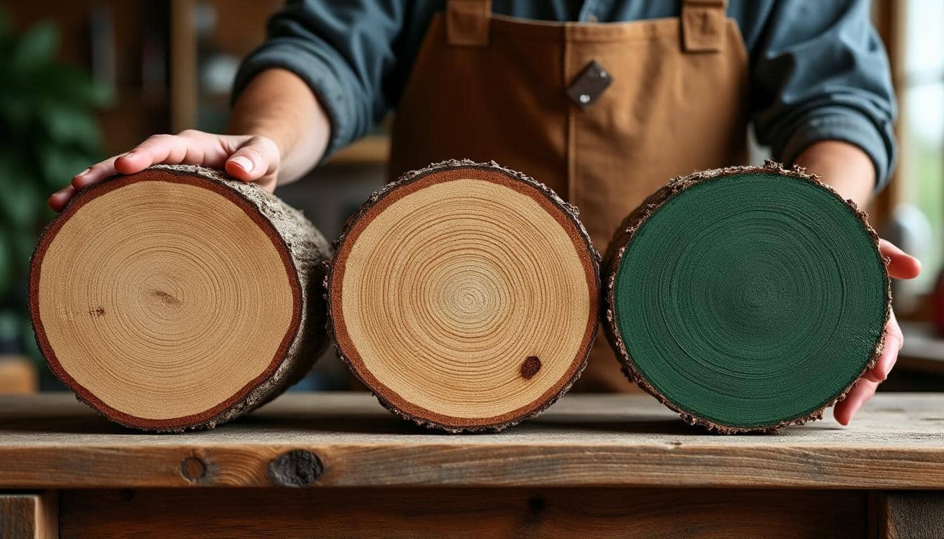 Illustration: Comprendre l’humidité du bois : différences entre bois sec, bois humide et bois vert