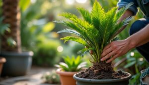 Engrais pour le cycas : choisir et appliquer pour un feuillage éclatant