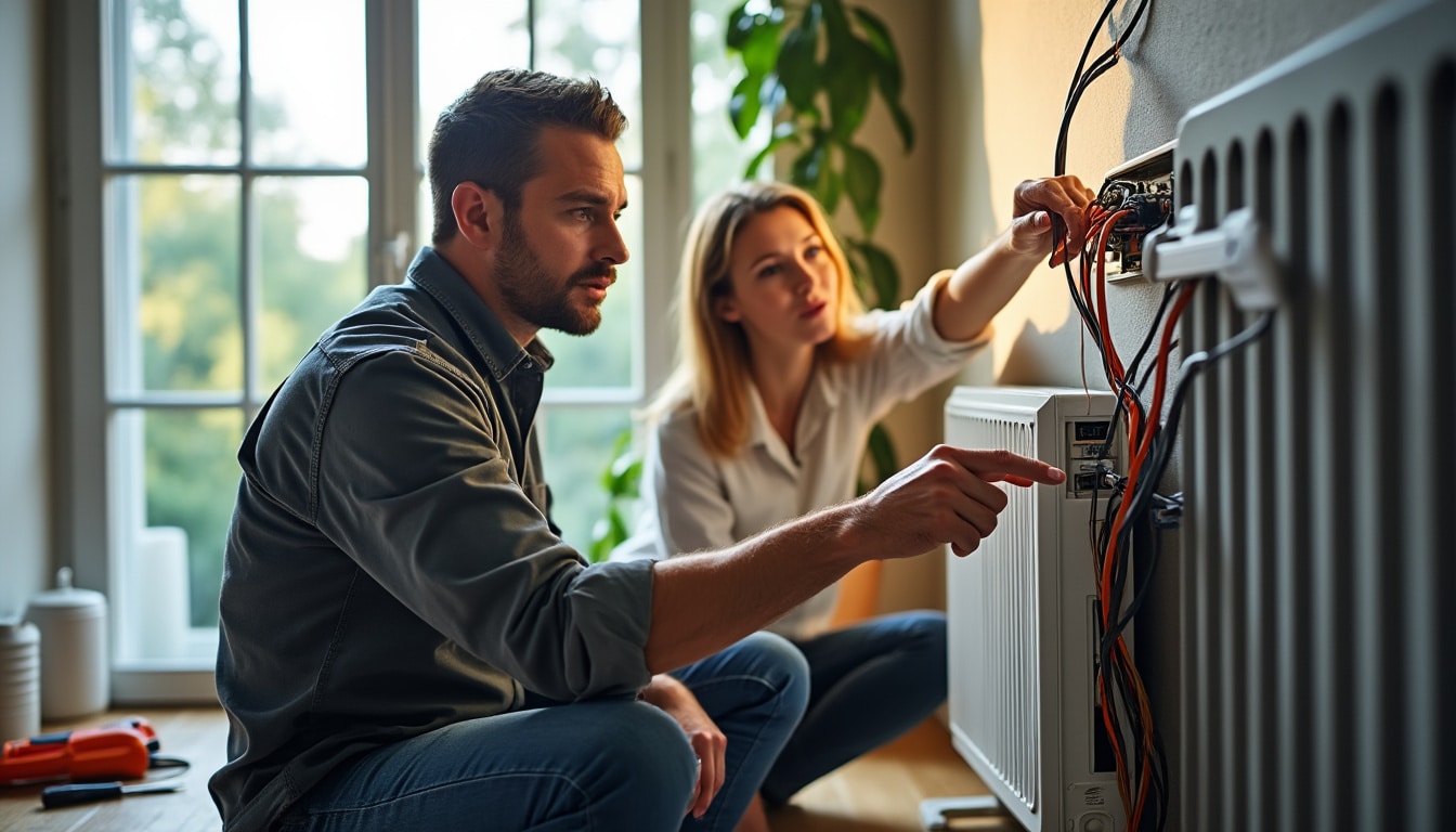 Illustration: Comprendre le rôle essentiel du fil pilote dans un radiateur électrique