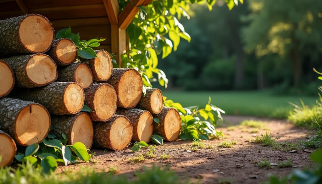 Bois de chauffage du frêne : chaleur durable et combustion facile