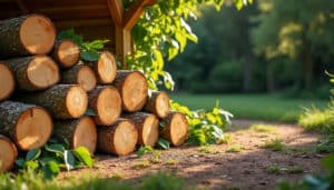 Bois de chauffage du frêne : chaleur durable et combustion facile